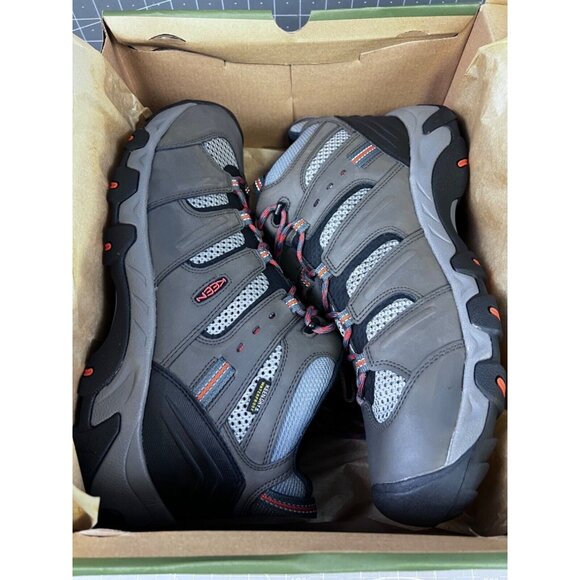 KEEN Koven Mid WP Hiking Outdoor Shoes Gray/Red Men’s Sz. 13 NIB New - Picture 2 of 9